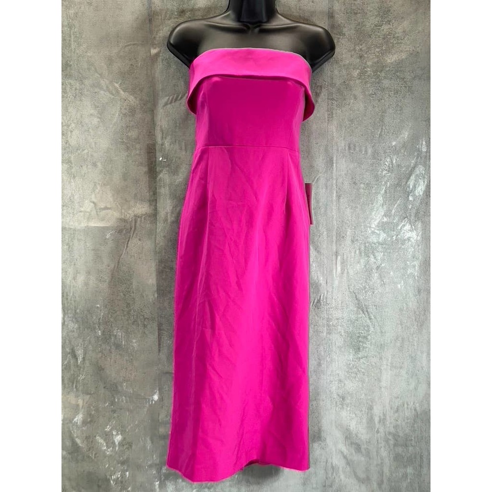 BARDOT Women's Hot Pink Georgia Strapless Bodycon Knee-Length Cocktail Dress SZ8